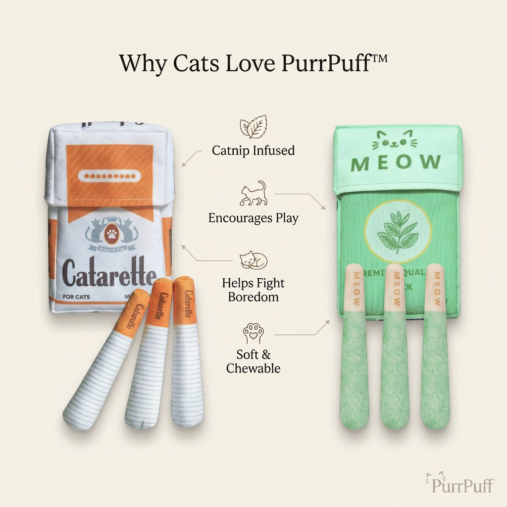 PurrPuff™ Catnip Cigarette Toy